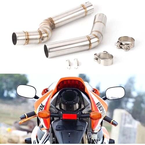 Motorcycle Exhaust Middle Link Pipe Accessories Escape System For Honda CBR600RR CBR 600RR CBR 600 RR 2005 -2017 2018 Slip-on