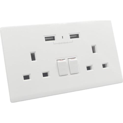 British Standard Smart Socket Wireless WiFi Home Smart Voice Control Socket Timing USB Socket Smart Socket