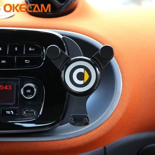 Gravity Sensing Car Phone Holder Mobile Phone Holder for Car Holder Phone Stand For Mercedes Smart Fortwo Forfour 450 451 453
