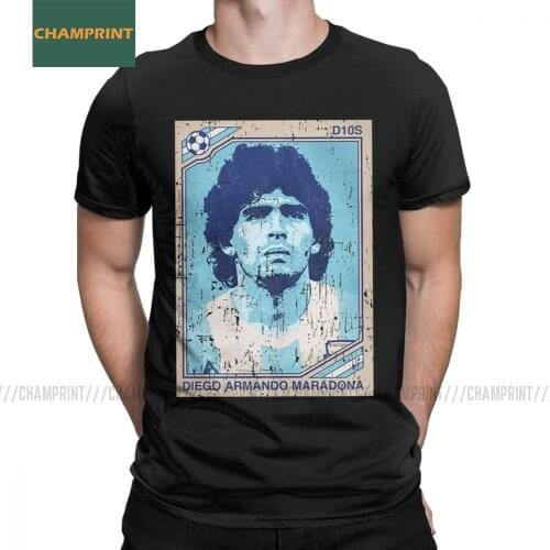 Diego Armando Maradona 10 Forever T Shirts Men Cotton T-Shirts RIP Football King Argentina Soccer Tee Shirt Short Sleeve Top 6XL