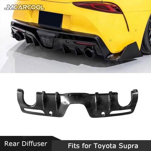 Carbon fiber Rear Lip Diffuser FRP Black Rear Lip Spoiler Accessorise For Toyota Supra A Style 2019 2020 Auto Car Decoration