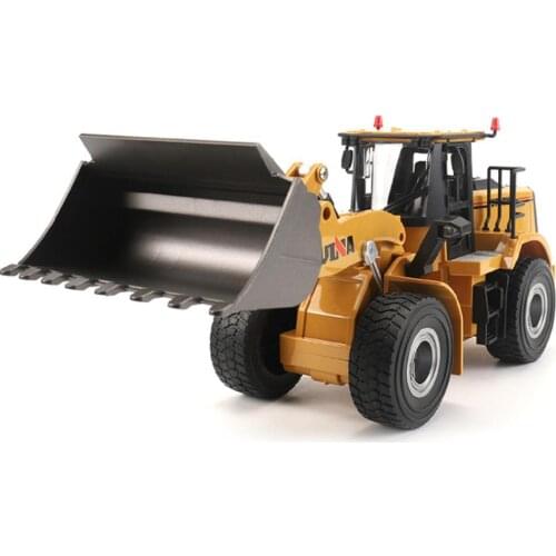 Huina 1567 Construction Trucks 1/24 Scale RC Wheel Loader Engineering Car Toy Excavator 7.4v 600mah 9 Channels For Boy