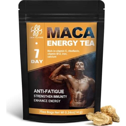IMATCHME Maca Herbal Energy Drink Anti-fatigue Men Supplement Strong Erection Power Tonify Kidney Improve Male Sexual Function