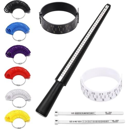Professional Finger Bracelet Ring Stick Measuring Gauge Sizer Mandrel Stick Finger Gauge Ring For DIY Jewelry Measuring Tools