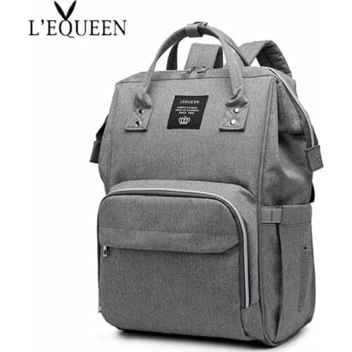LEQUEEN Baby Diaper Bag Waterproof Mummy Maternity Nappy Bag Large Capacity Baby Bag Travel Backpack Nursing Bag Drop Shipping