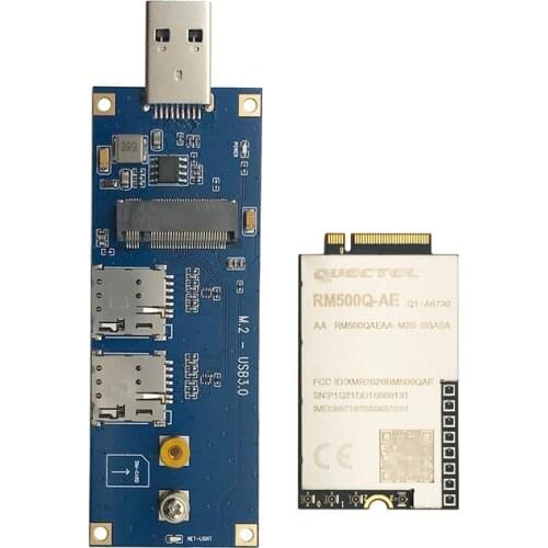 Quectel RM500Q-AE with m.2 to usb adapter RM500Q 5G Modem Both NSA and SA modes not RM500Q-GL