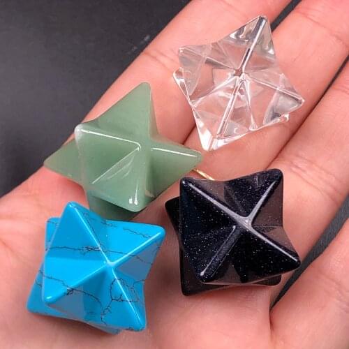 Natural crystal Merkaba Star Tetrahedron crystal healing mineral specimen chakra stone