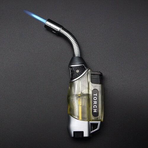 New Style Torch Turbo Lighter Spray Gun Jet Lighter Butane Cigar Natural Gas Cigarette 1300 C Airless Kitchen Windproof Lighter