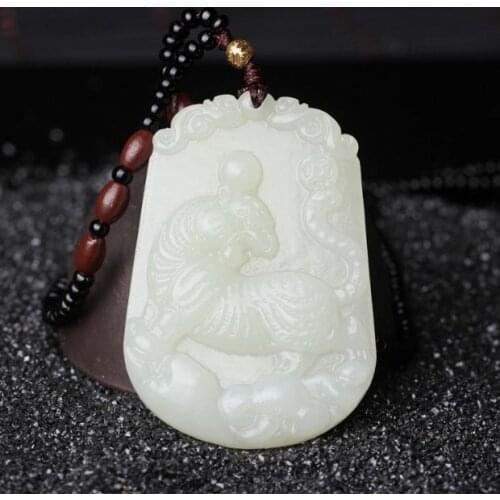 Hetian jade large twelve zodiac Pendant rat ox tiger rabbit dragon snake horse sheep monkey chicken dog pig