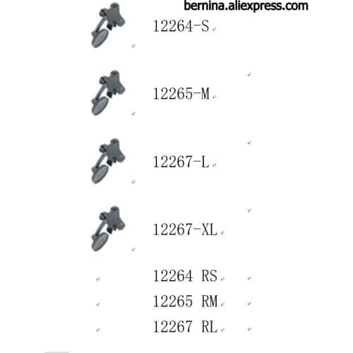 Industrial shoes Sewing Machine PRESSER FOOT FEET 12264-S/RS 12265-M/RM 12267-L/RL /XL 107-029 490357 3/16 190358 1/8 FOR PFAFF