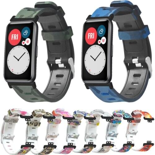 Sports Silicone Strap For Huawei Watch Fit Smart Watchband Replacement Bracelet Wristband Accessories For Huawei Fit Correa