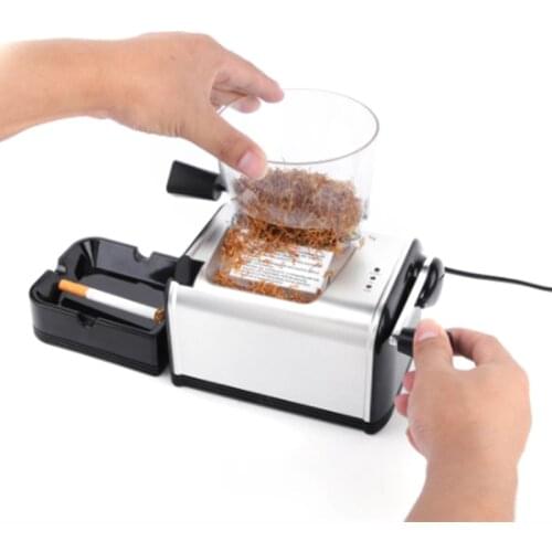EU Plug ABS Electric Tobacco Roller Machine Cigarette Maker Rolling Machine Injector Gadgets For Men Smoking Tool