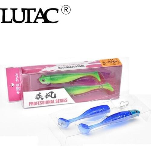 LUTAC 16g/28g/35g Lead Jig Head 5PCS/Lot Soft Lure Soft bait Fishing Origin Hook Swimbaits fishing Tackle Soft Fishing Lure