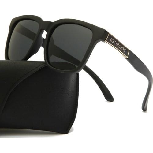 Classic Men Polarized Sunglasses Brand Design Men Driving Sun Glasses Vintage Square Coating Sunglass UV400 Shades gafas de sol