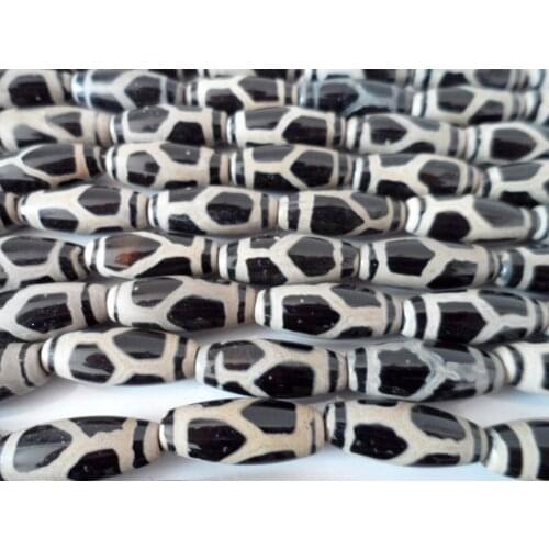 TSB0452 Tibetan Tortoise agate Dzi beads,25mm,black dzi loose beads,50 beads lot,best offer