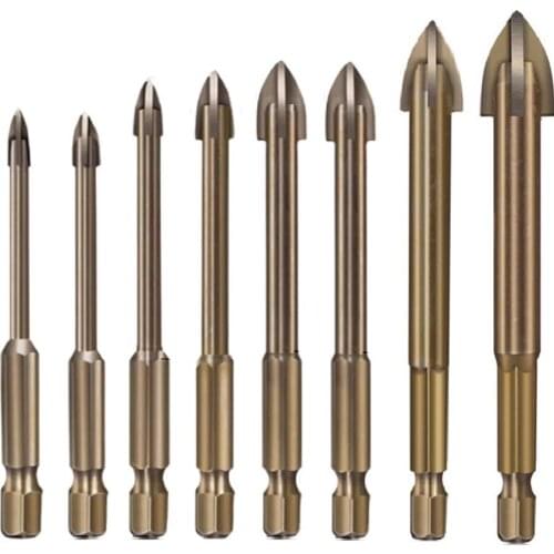 76-83mm Polished CNC Drill Bit Efficient Universal Drilling Tool Multifunctional Cross Alloy Drill Bit 3-12mm