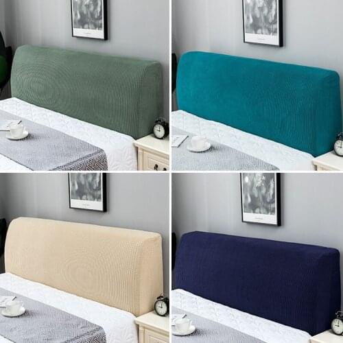All-inclusive Simple Bedside Cover Dust-Proof Nordic Bedroom Bed Cushion Cover Elastic Thicken Protection Headboard Case