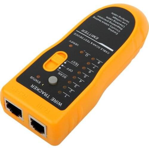 JW-360 LAN Network Cable Tester Telephone Wire Tracker Diagnose Tone Tool Kit RJ45 RJ11 Line Finding Sequence Testing