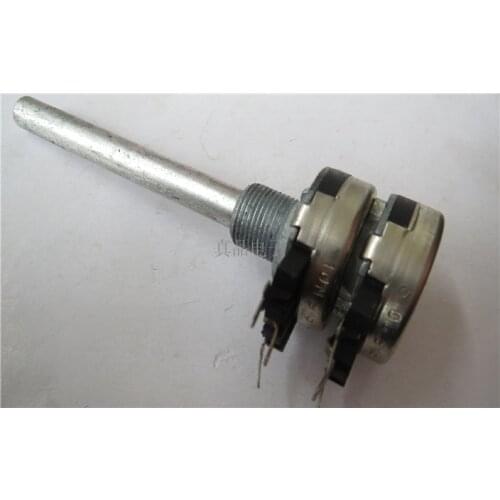 [VK] ST06 imported Spanish PIHER double 10K potentiometer 10 trillion handle length 60MM 60*6MM hole 10MM switch