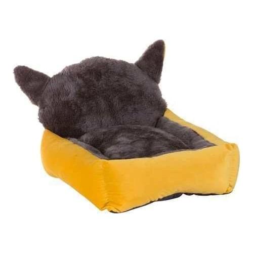 Lion Cat-Headed Cat Dog Bed Yellow