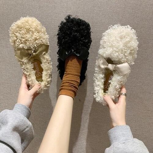 2019 New Wild Winter Sneakers Peas Shoes Female Plus Velvet Spring and Autumn Net Shallow Mouth Womens Shoes Warm Shoes U16-14