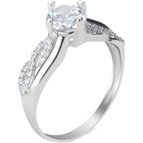 Love infinity Theme Women Silver Ring Multi Stone With Zircon Gemstone Ring Solitaire Ring Wedding Engagement Ring