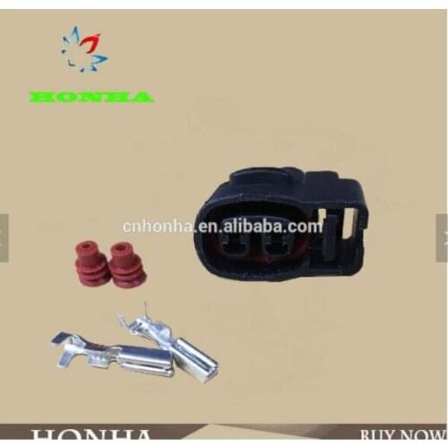 100pcs/lot 2 Pin/Way 2.0mm Female Wire Connector Ignition Coil CVVT Fuel Injector Plug For Kia