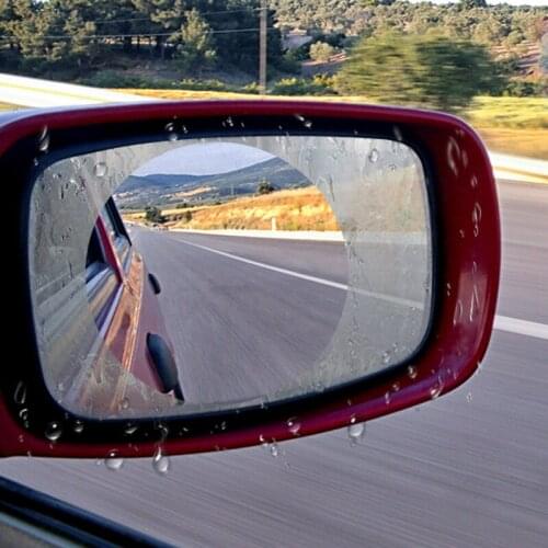 2 pcs Car Rear View Mirror Anti Water Film for car, SUV, truck, trailer for all standard sizes of side mirrors