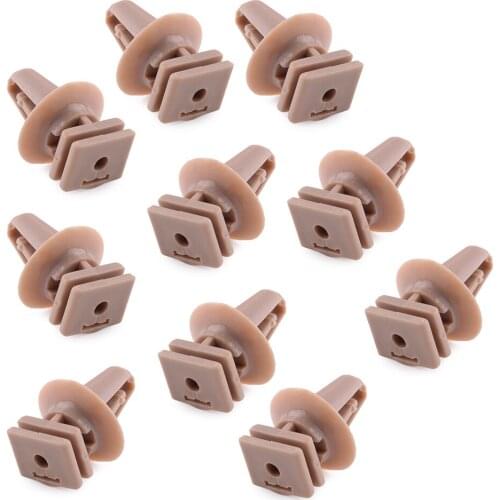 51477117532 10Pcs/Set Beige Car Sill Trims & Door Entrance Clips Fit For BMW 1 3 5 6 X Series 51478262533 51477025224