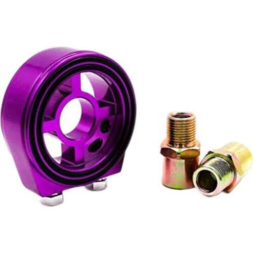 Car Universal Oil Filter Cooler Plate Adaptor M201.5 and 3/4-16 Sandwich Adapter Oil Gauge