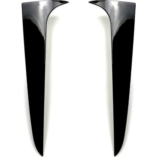 2PCS Glossy Black Rear Window Spoiler Side Wing Trim Cover For BMW X3 F25 2011-2017