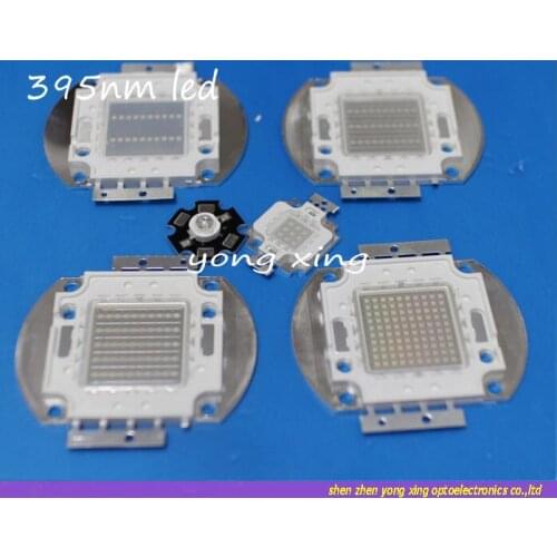 UV Purple LED Ultraviolet Bulbs Lamp Chips 395nm- 400nm 3W 5W 10W 20W 30W 50W 100W High Power Light