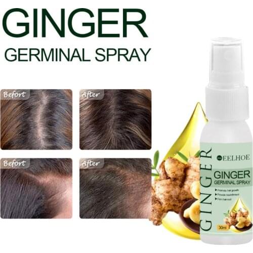 Ginger Germinal Liquid Spray Hair Growth Enhancer Nourishing Chest Thicker Firm Hairs Root Hair Loss Product Serie TSLM1