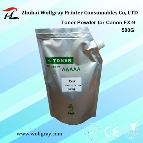 Compatible 500g refill toner powder FX-9 FX9 for CANON FAX-L100/L120/L140/L140G/L160/160G MF4000/4010/4010B/4012/4012B/4100 4120