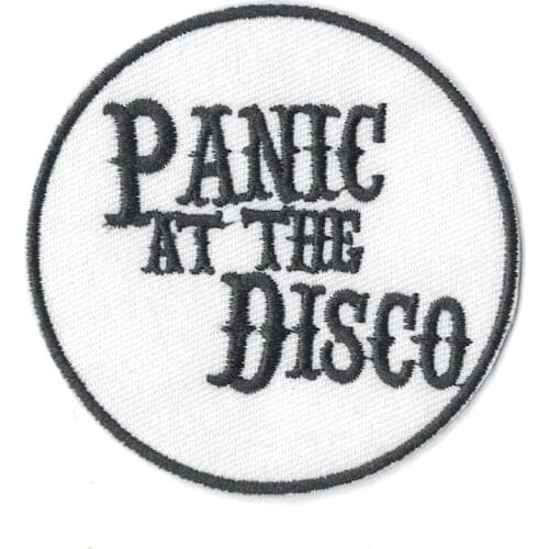 PANIC AT THE DISCO Embroidery iron on patches Rock Punk Music Band applique Sew On clothing