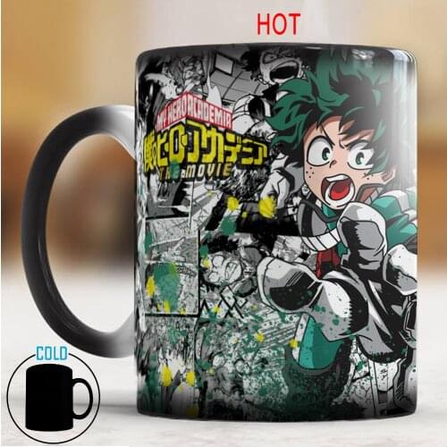 2021 New My Hero Academia Mug Midoriya Izuku 11oz Ceramic Color Changing Coffee Tea Travel Cup Mug