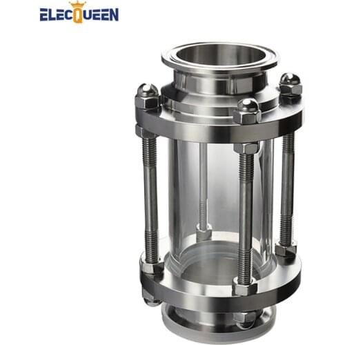 New Stainless Steel 2" 51MM OD Flow Sanitary Sight Glass Tri Clamp Type