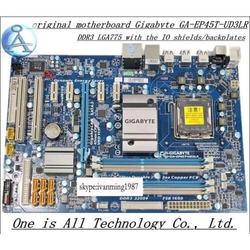 Original motherboard Gigabyte GA-EP45T-UD3LR P45 boards EP45T-UD3LR LGA 775 DDR3 ATX Desktop motherborad