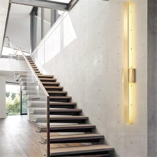 Nordic Modern Minimalist Long Wall Lamps for Bedroom Decor Led Indoor Wall Light Living Room Bedside Lamp Home Lighting Fixtures