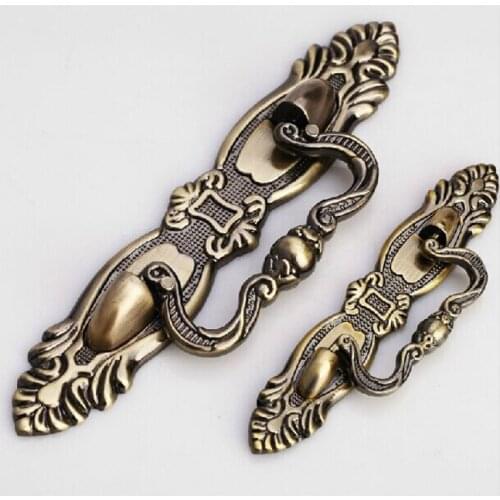 64mm Vintage simple Kitchen handles Bronze cupboard pulls Drawer dresser cabinet knobs antique Wardrobe pulls furniture handles