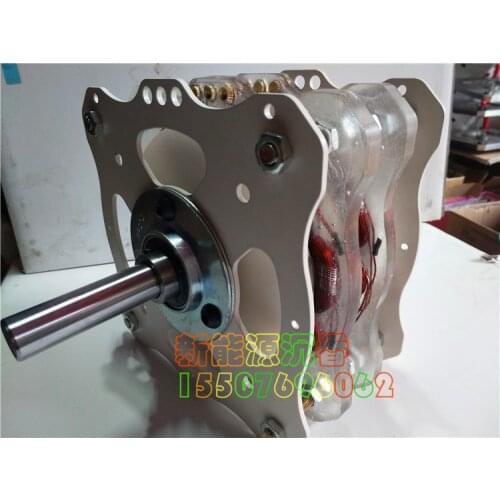 Research on DIY Low Speed Brushless Wind Free Energy of High Power Superimposed Disk Permanent Magnet Coreless Generator