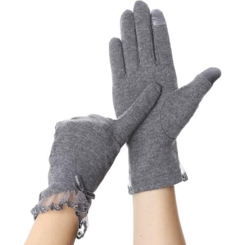 Touch Screen Girls Gloves Women Summer Autumn Breathable Stretch Lace Gloves Anti Uv Slip Resistant Driving Glove Phone