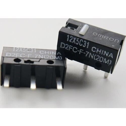 5pcs/pack original Omron mouse micro switch D2FC-F-7N 20M mouse button 20 million tiimes lifetime