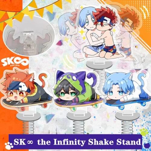 Anime SK8 the Infinity Cosplay DIY Accessories Acrylic Shake Spring Stand Langa MIYA REKI Halloween Props Decoration