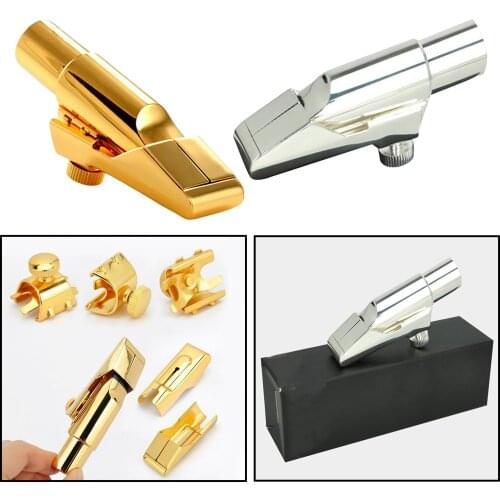 Alto Saxophone Mouthpiece with Ligature and Cap Replacements Parts Accessory 11x2cm