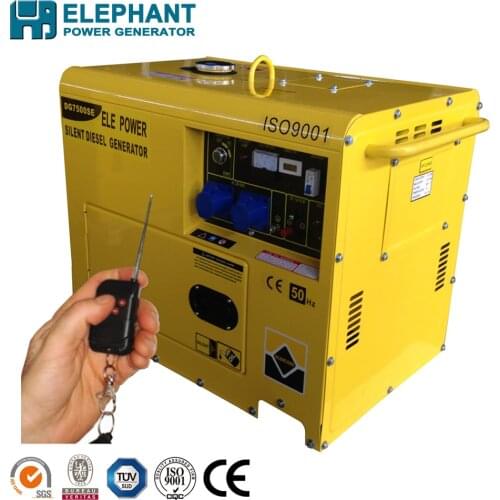 3kw/3kva 5kw/5kva silent diesel generator with electric start and remote start