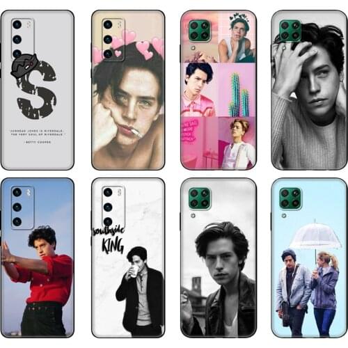 Black tpu Case For Huawei P30 Lite P30 Pro P40 Case For Huawei P40 LITE E P Smart 2020 Case Cover Riverdale Cole Sprouse