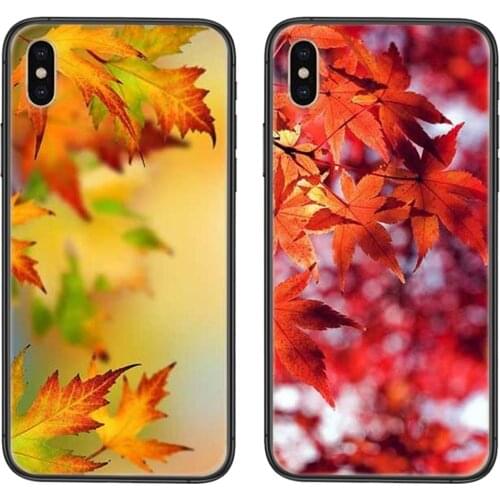 For Huawei Honor 8A 8C 8X 9 9A 9I 9X 10 10I 10X 20 20I 20S V10 V40 Lite P9 Sunset Autumn Fall Maple Leaves Sad Soft Mobile