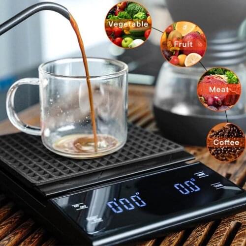 3kg/0.1g Electronic Coffee Scale With Timer High Accuracy Digital Scale Timer Coffee Weight Balance Kitchen Measuring Tools