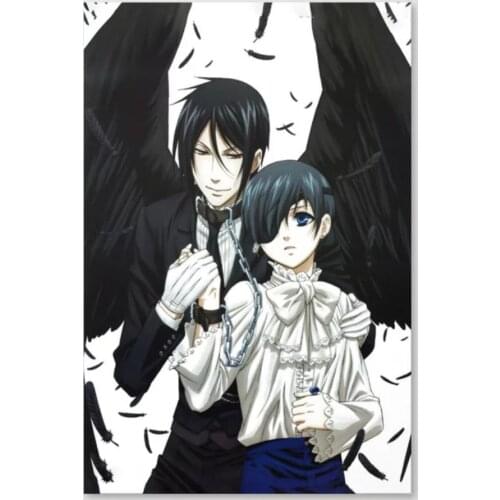 Canvas Prints Paintings Kuroshitsuji Black Butler Wall Art Poster Anime Wine Modular Pictures For Living Room Modern Home Decor